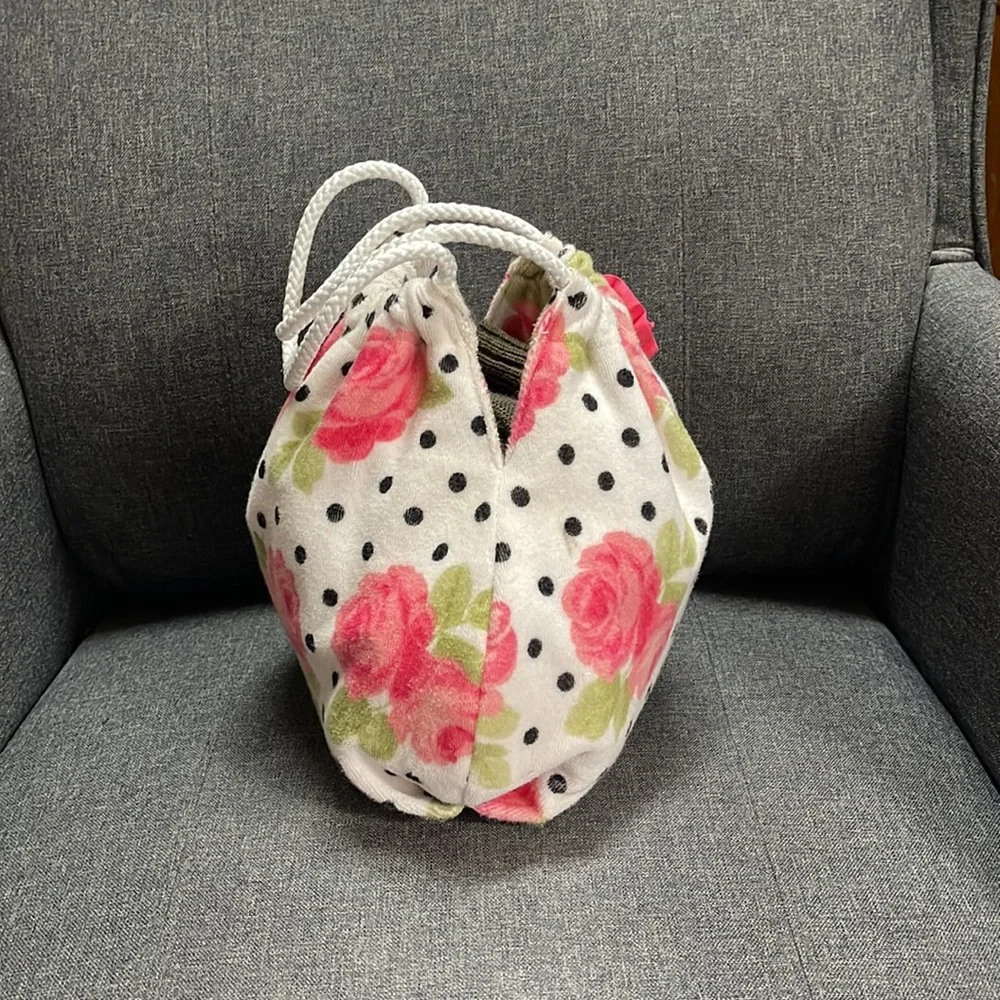 Janie and Jack Terry Tote Bag in Rosette Parisian Rose